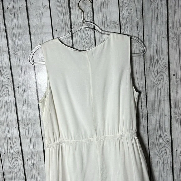 Kenji cream Beaded-sequined-Embroidered Front Sleeveless Lined dress size 8 - Picture 10 of 12